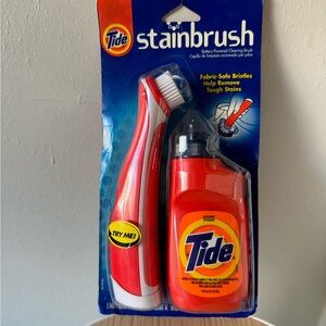 New Tide Stainbrush Battery Powered Cleaning Brush With 5oz Detergent NOS